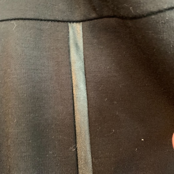 Cato Woman black front slit skirt with faux leather. Worn twice.‎ - Picture 2 of 5